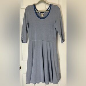 Matilda Jane Between the Lines Striped Dress Size Medium